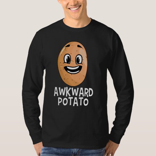 Potato Root Vegetable Vegan Vegetarian Awkward T-Shirt (Vorderseite)