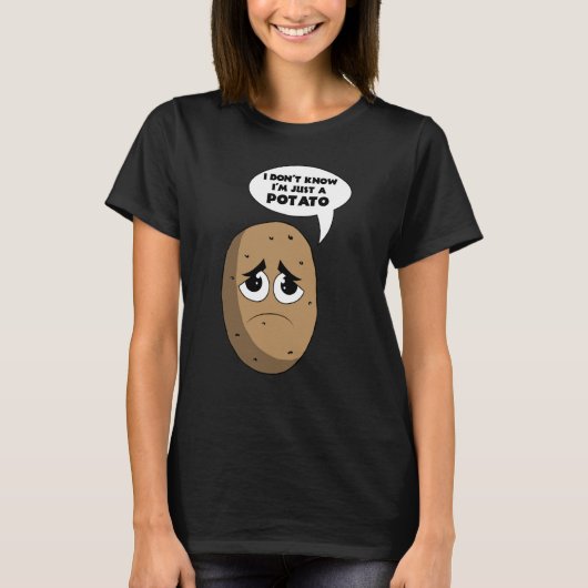 Potato Root Vegetable Vegan Vegetarian T-Shirt (Vorderseite)