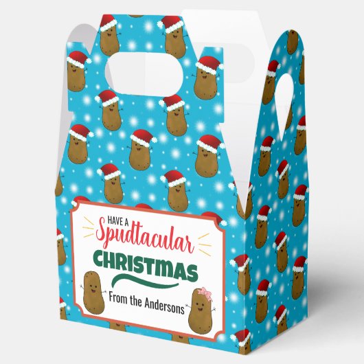 Potato Spudtacular Weihnachten Personalisiert Geschenkschachtel (Geöffnet)