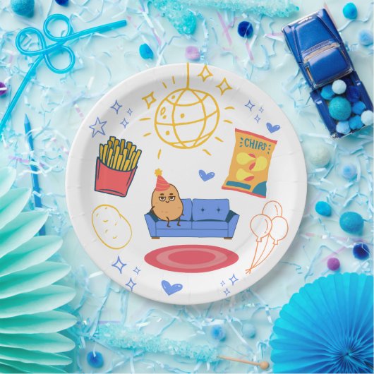 Potato Themed Party Pappteller (Party)