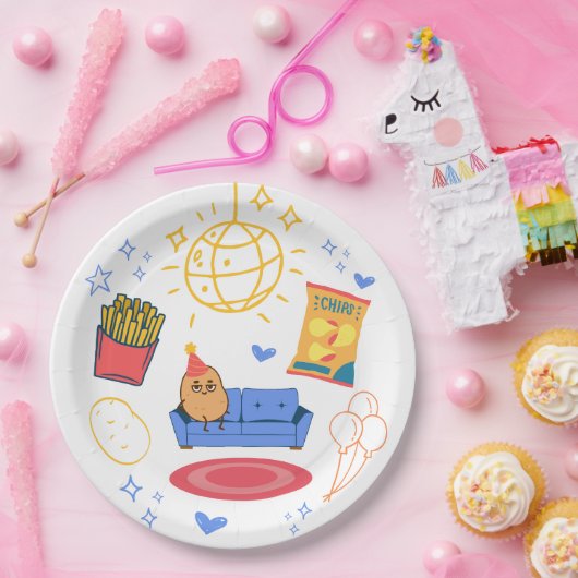 Potato Themed Party Pappteller (Party)