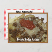 Potato Wedge Nachos Rezept Karte (Vorne/Hinten)