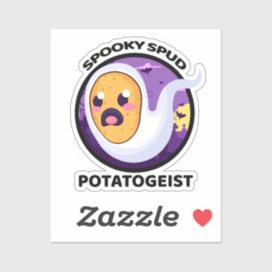 Potatogeist Spooky Spud Potato - Niedliches Hallow Aufkleber