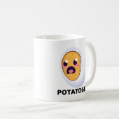 Potatogeist Spooky Spud Potato - Niedliches Hallow Kaffeetasse (VorderseiteRechts)
