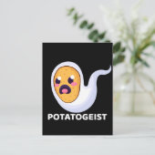 Potatogeist Spooky Spud Potato - Niedliches Hallow Postkarte (Stehend Vorderseite)