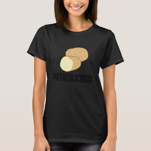 Potatolicious Cute Potato Hobby Chef Food T-Shirt (Vorderseite)