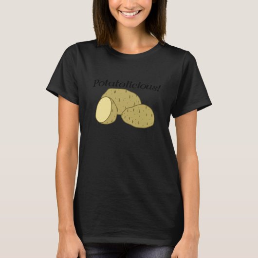 Potatolicious Vegetables Healthy Eating Potatoes T-Shirt (Vorderseite)