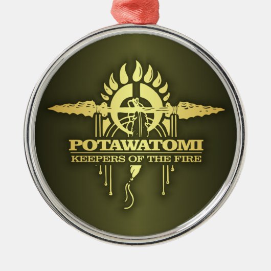 Potawatomi 2o ornament aus metall (Vorne)