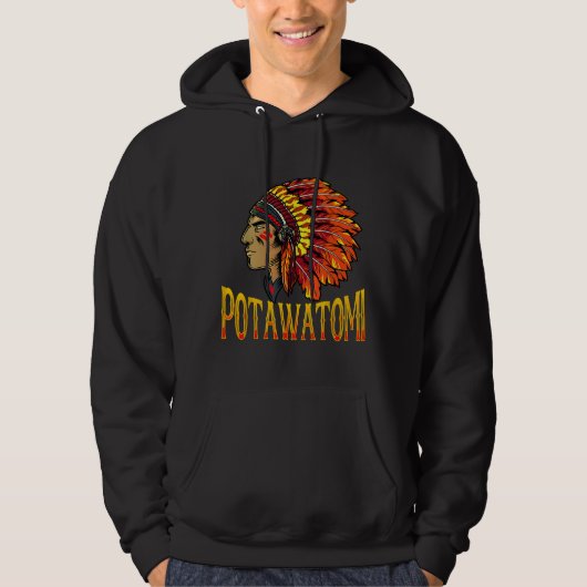 Potawatomi Stamm Indii Potawatomi Herita Hoodie (Vorderseite)