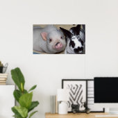 Potbelly Pig & Friend Poster (Heimbüro)