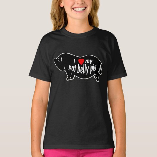 POTBELLY PIG-LIEBE T-Shirt (Vorderseite)