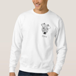 Potcake Dog Hand Zeichnend Personalisiert Sweatshirt