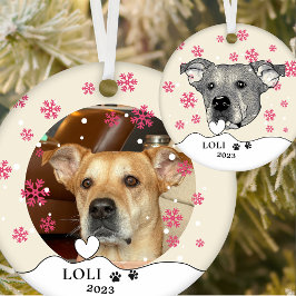 Potcake Dog Personalisiert Zeichnend Hand Keramik Ornament