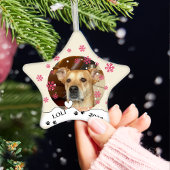 Potcake Dog Personalisiert Zeichnend Hand Keramik Ornament