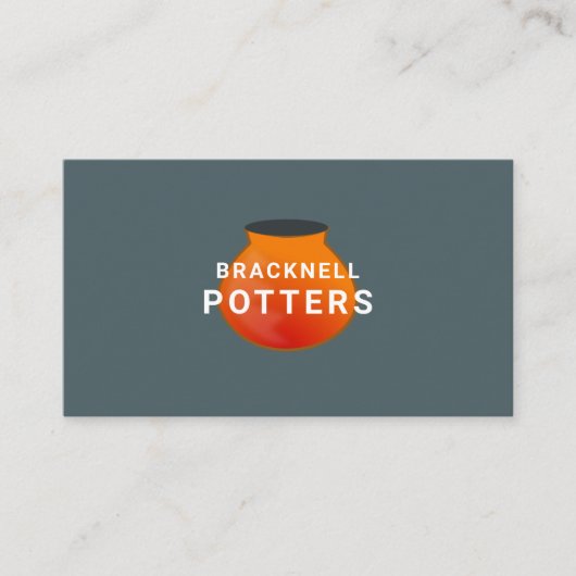 Potdesign, Töpferladen, Potter Visitenkarte (Vorderseite)