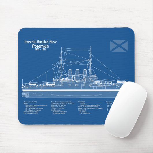 Potemkin - Pläne für Schiffskonzepte ABD Mousepad (Mit Mouse)