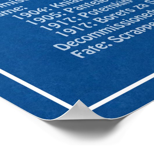 Potemkin - Pläne für Schiffskonzepte ABD Poster (Ecke)