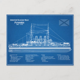 Potemkin - Pläne für Schiffskonzepte ABD Postkarte