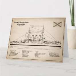 Potemkin - Pläne für Schiffskonzepte SD Dankeskarte