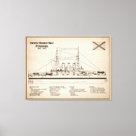 Potemkin - Pläne für Schiffskonzepte SD Leinwanddruck