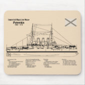 Potemkin - Pläne für Schiffskonzepte SD Mousepad (Vorne)