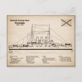 Potemkin - Pläne für Schiffskonzepte SD Postkarte