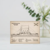 Potemkin - Pläne für Schiffskonzepte SD Postkarte (Stehend Vorderseite)