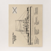 Potemkin - Pläne für Schiffskonzepte SD Puzzle (Vertikal)