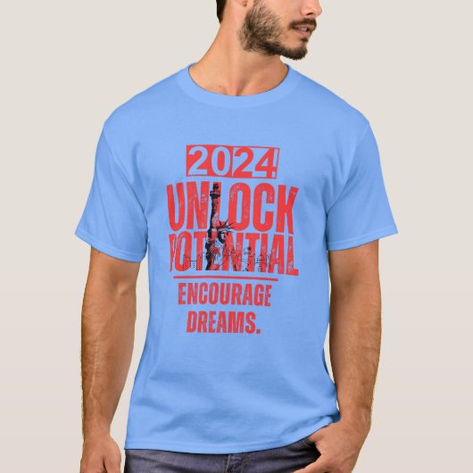 Potenzial freisetzen, Träume fördern T-Shirt (Vorderseite)