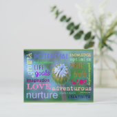 Potenzialwachstum | Blue Beach Song™ Postkarte (Stehend Vorderseite)