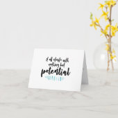 Potenzieller Kostenvoranschlag Karte (Gelbe Blume)