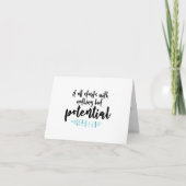 Potenzieller Kostenvoranschlag Karte (Vorderseite)