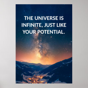 Potenzielles Motivierend Zitat-Poster Poster