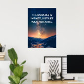 Potenzielles Motivierend Zitat-Poster Poster (Heimbüro)