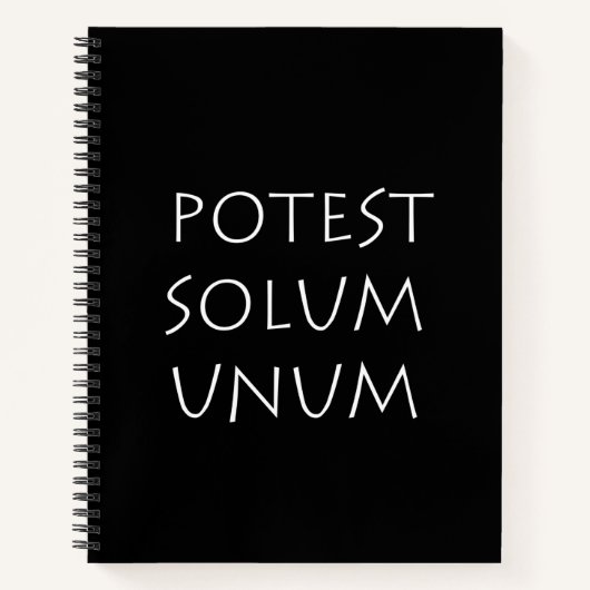 Potest Solum Unum Notizblock (Vorderseite)