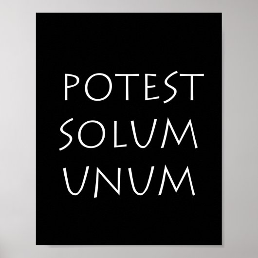Potest Solum Unum Poster (Vorne)