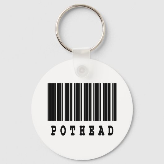 pothead barcode design schlüsselanhänger (Vorderseite)