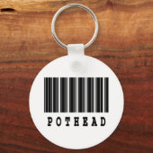 pothead barcode design schlüsselanhänger (Vorderseite)