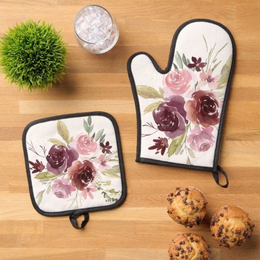 Potholder Oven Mitt Set (Oben Unten)