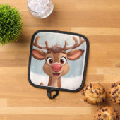 Potholder with Christmas design Topflappen (Oben Unten)