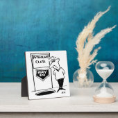 Potholing Club Eingang. Potholing Witz. Funny Fotoplatte (InSitu)