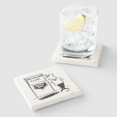 Potholing Club Eingang. Potholing Witz Steinuntersetzer (Seitenansicht)