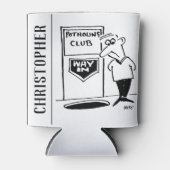 Potholing Club Eintritt in den Cartoon Dosenkühler (Vorderseite)