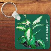Pothos Housepflanze Schlüsselanhänger (Vorderseite)