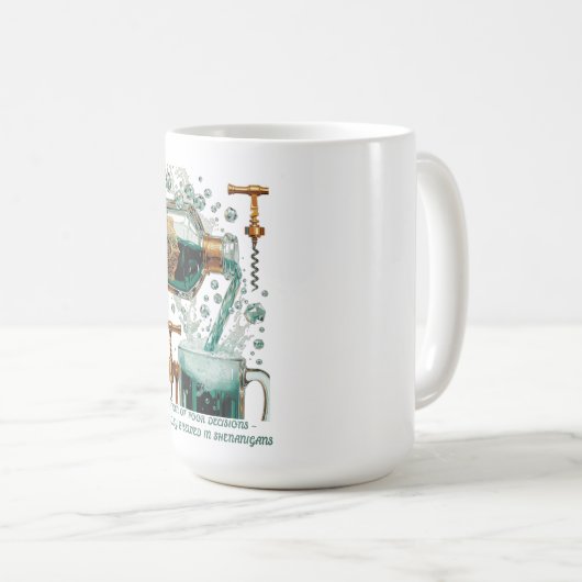 Potion of Poor Decisions Bottle Graphic Tee Kaffeetasse (VorderseiteRechts)