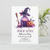 Potions Pumpkin Ghost Hexenhut Halloween-Party Einladung (Stehend Vorderseite)