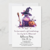Potions Pumpkin Ghost Hexenhut Halloween-Party Einladung (Vorderseite)