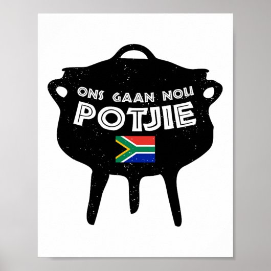 Potjie South Africa Potjiekos Stew Braai Poster (Vorne)