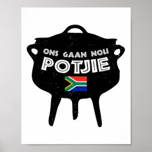 Potjie Südafrika Potjiekos Eintopf Braai Poster