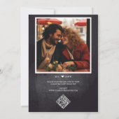 Potluck Black Brautparty Einladung (Rückseite)